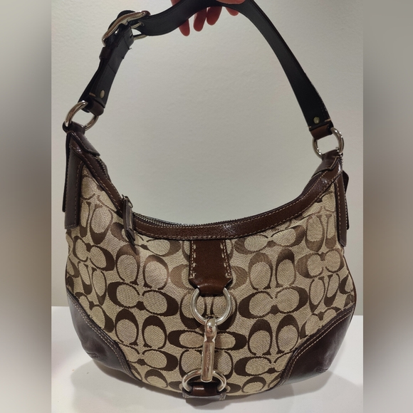 Coach Brown Hampton Soho Clip Signature Bag - Picture 1 of 7